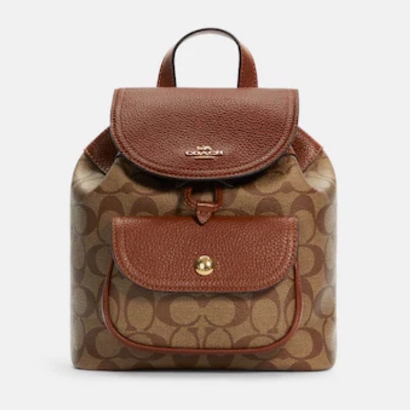 Coach Bags Coach Pennie Signature Monogram Backpack Poshmark